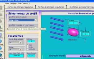 The profiles that drag (Cd) is already set in Mecaflux thus serve to evaluate the hydrodynamic viscous resistance