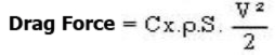 Drag force and drag coefficient Cd
