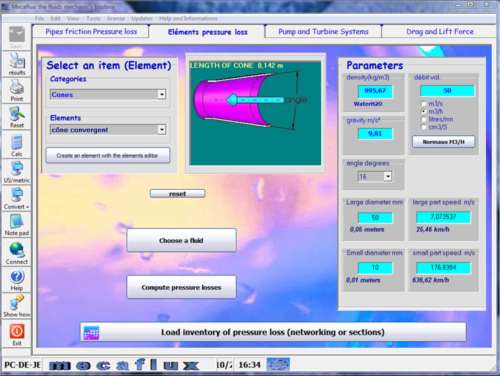select a ventilation or hydraulic accessory