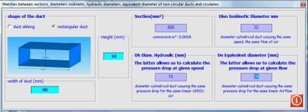 pressure drop rectangular ducts