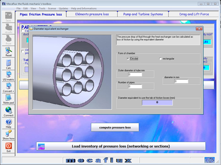 pressure drop circular exchanger