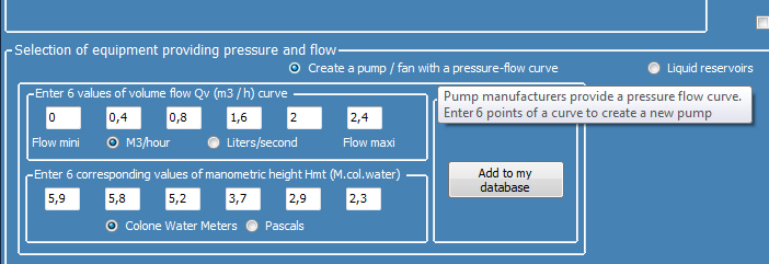 pump operating curve