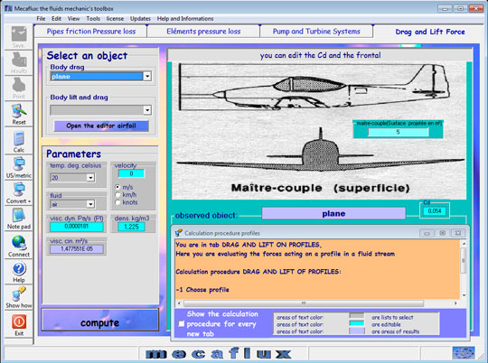 aircraft aerodynamic resistance hydrodynamic