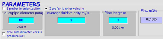average velocity in pipe