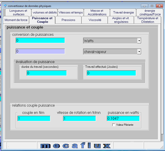 conversion puissance