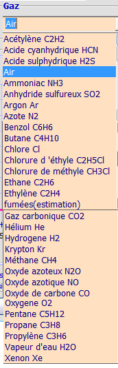 vapeur saturante viscosite masse volumique gaz mecaflux