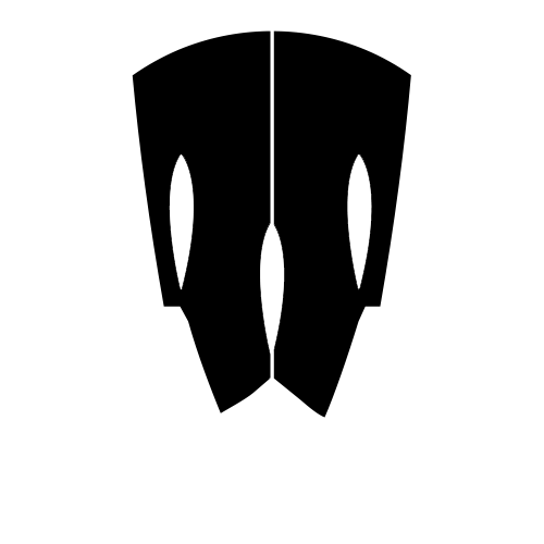 Pictogram of a board with three fins