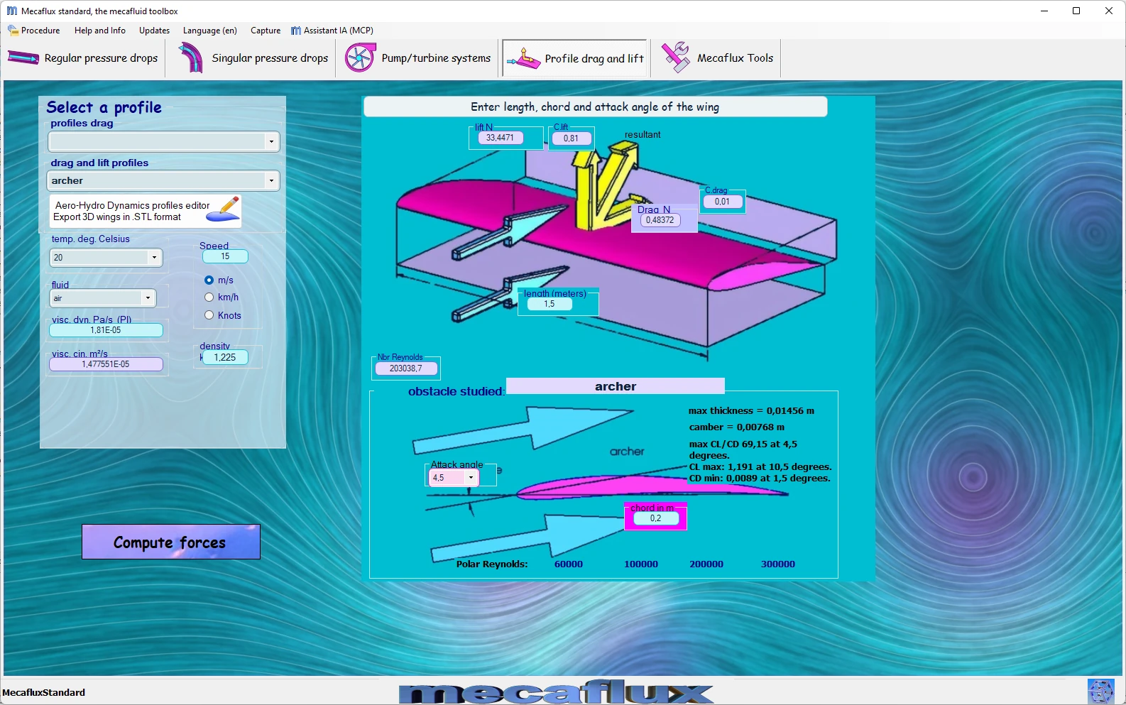 detailed calculation interface lift drag (click to view slideshow)