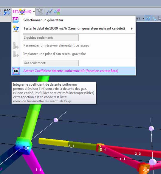 coefficient detent calcul perte de charge gaz